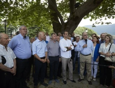 Ο Κυριάκος Μητσοτάκης στα Γιάννενα: «Τη μετάβαση σε μία ισχυρή ανάπτυξη»